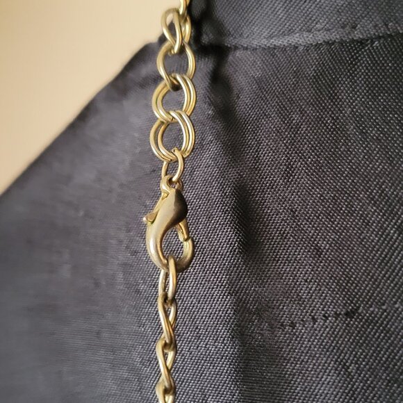 GUESS 37" Long Gold Link Multi Chain Necklace Costume Jewelry - Picture 6 of 6
